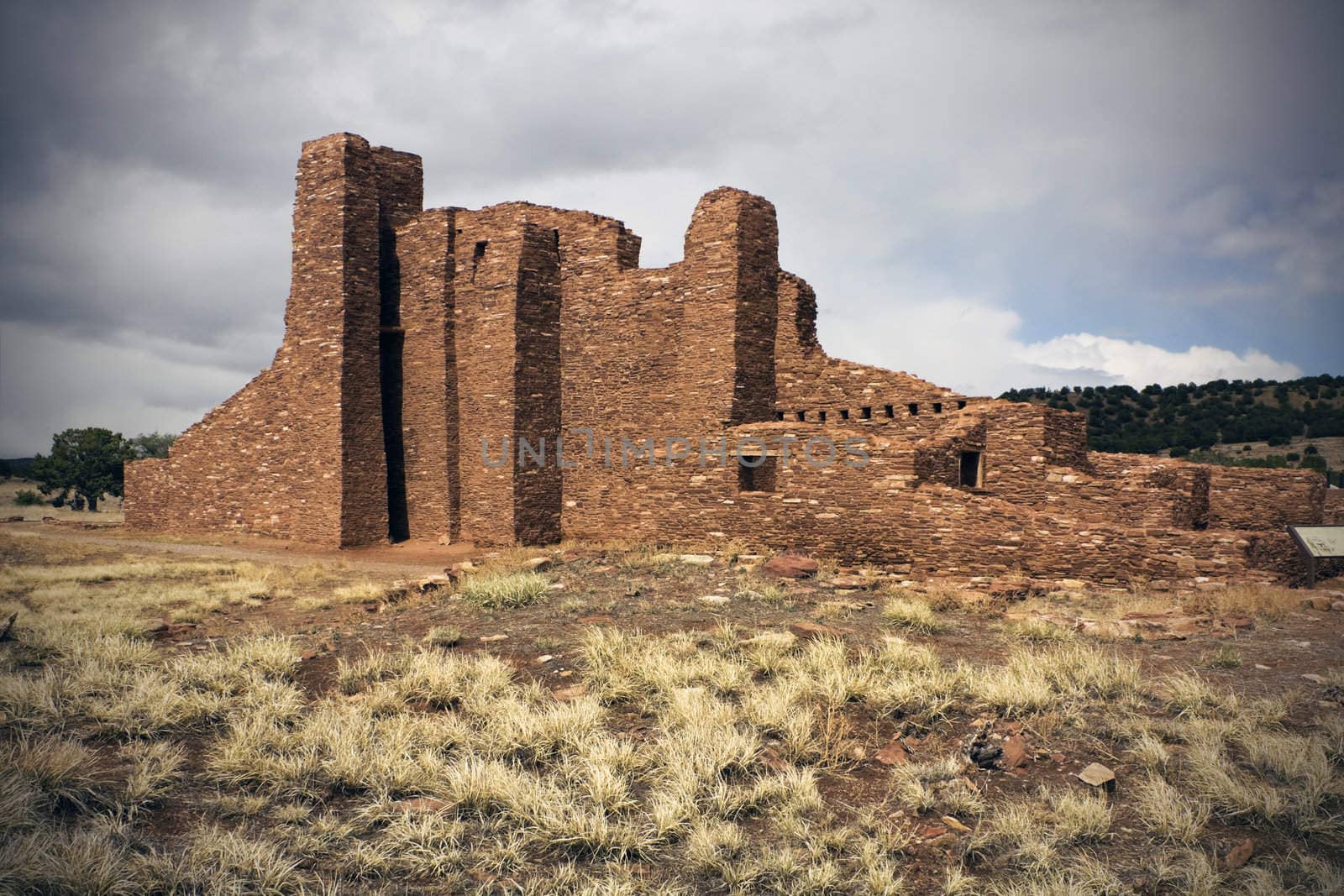 Quarai Ruins in New Mexico. USA.