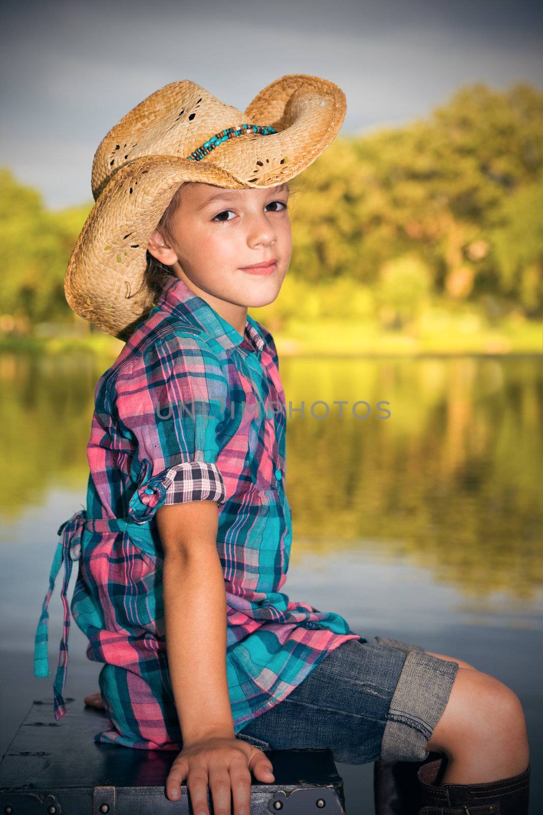 Girl by the lake by benkrut