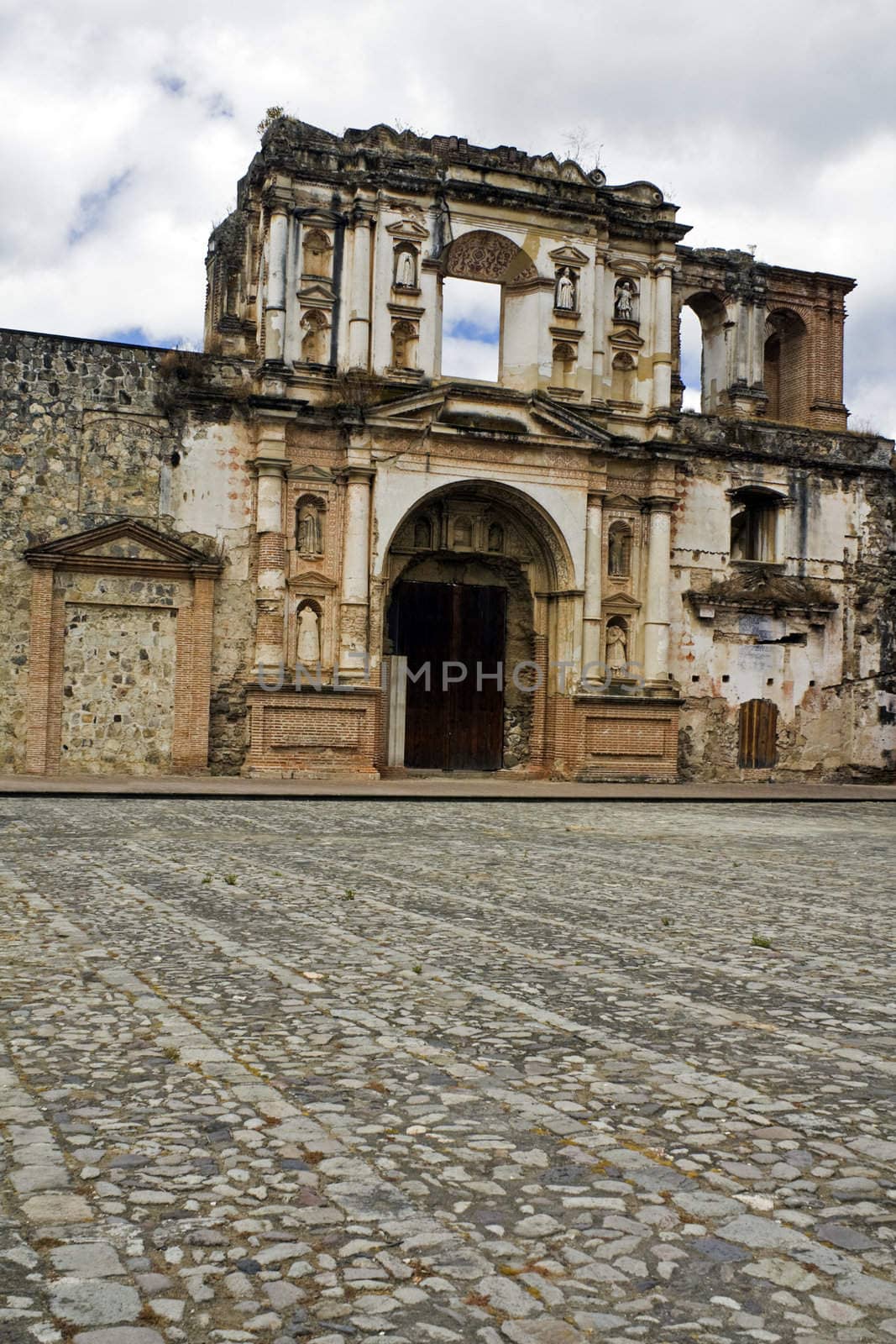 Ruins of the church in Antigua, Guatemala.