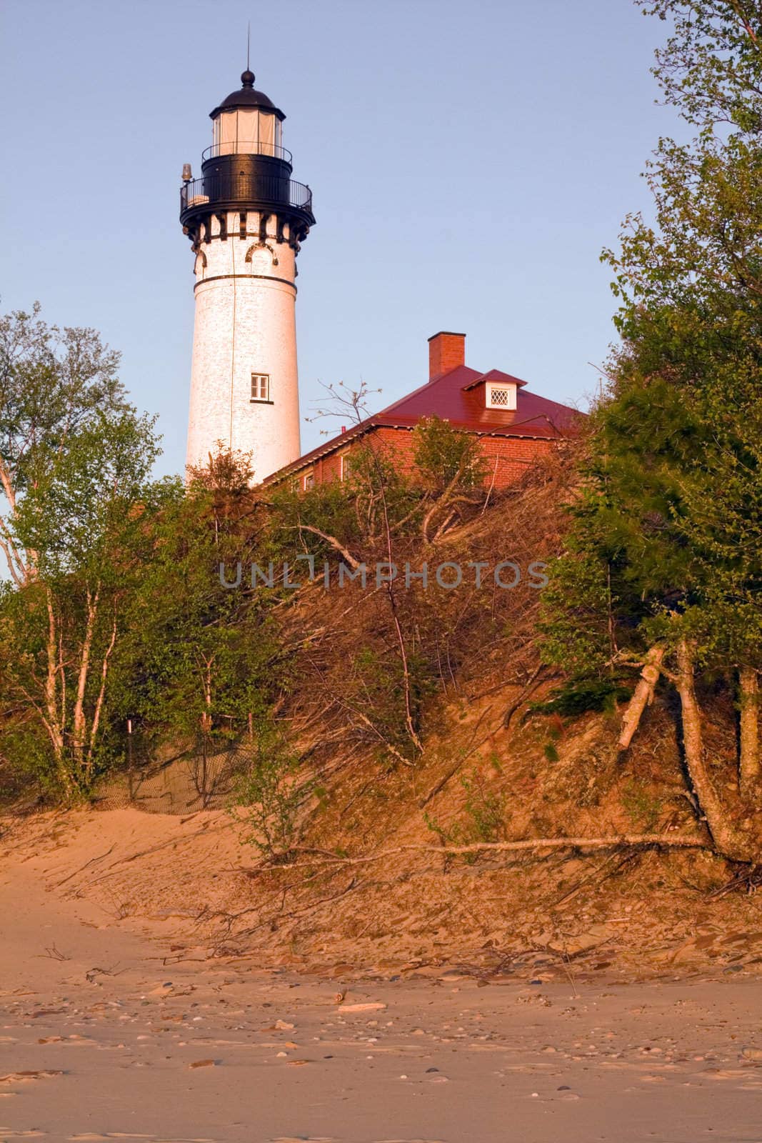 Late afternoon by Au Sable Light Station  by benkrut