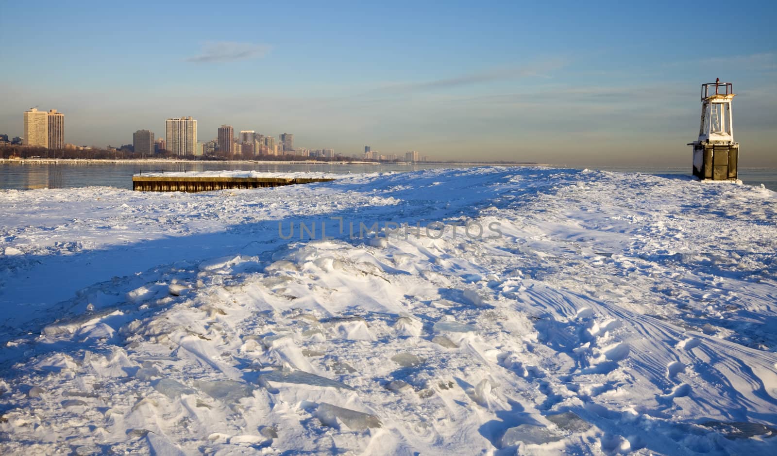 Winter morning in Chicago, IL.