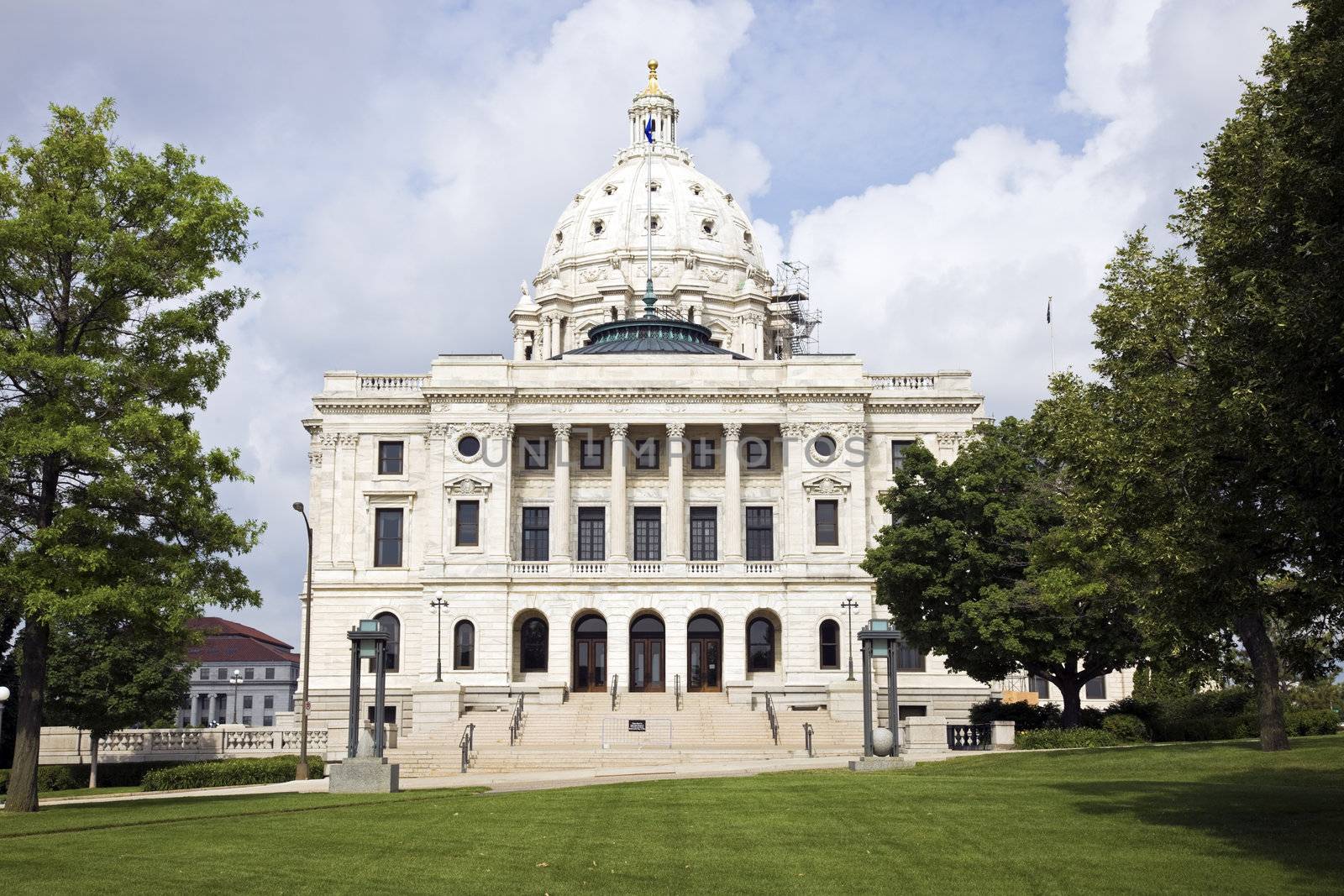 Facade of State Capitol in St. Paul by benkrut