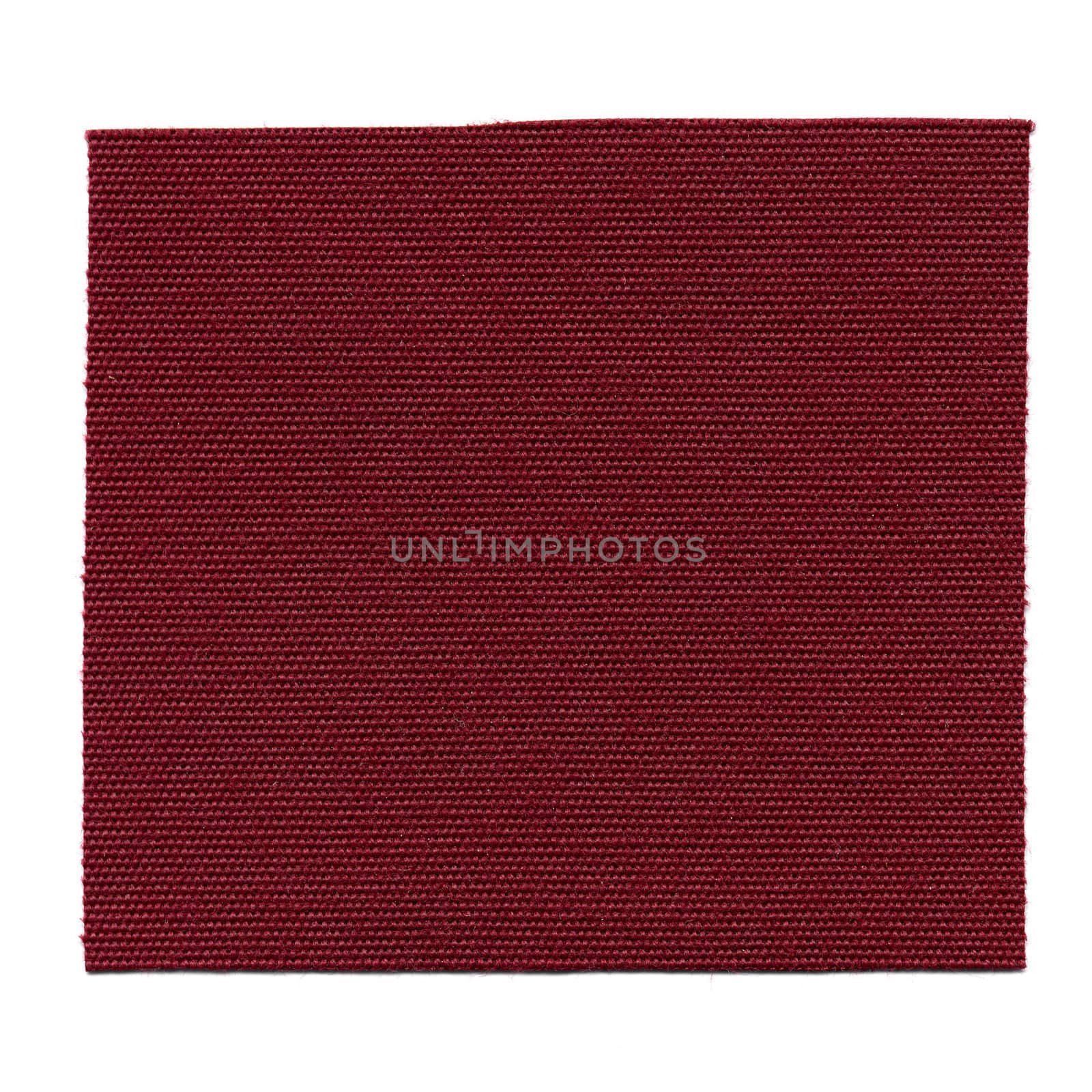 A fabric sample isolated over white background