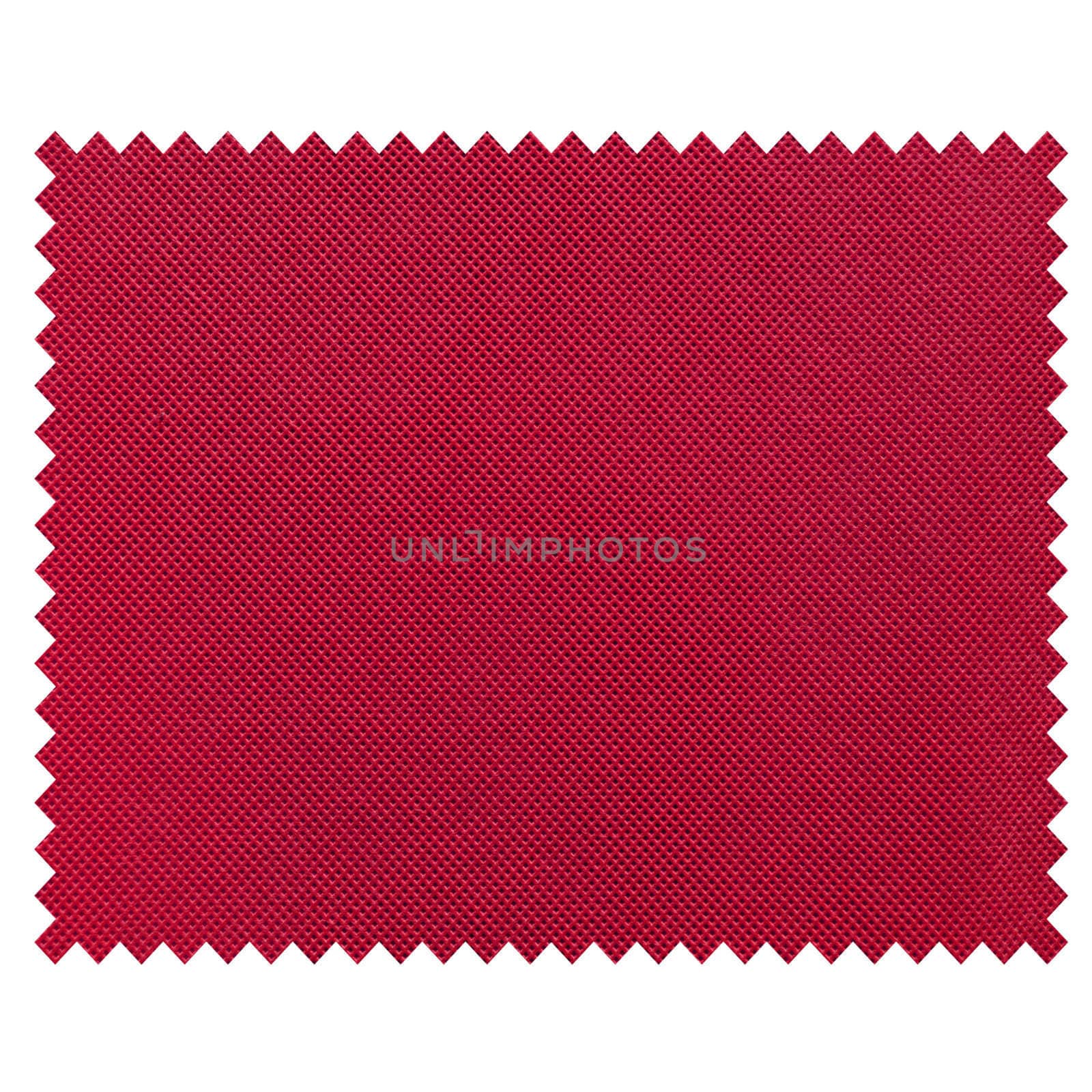 Fabric sample isolated over a white background
