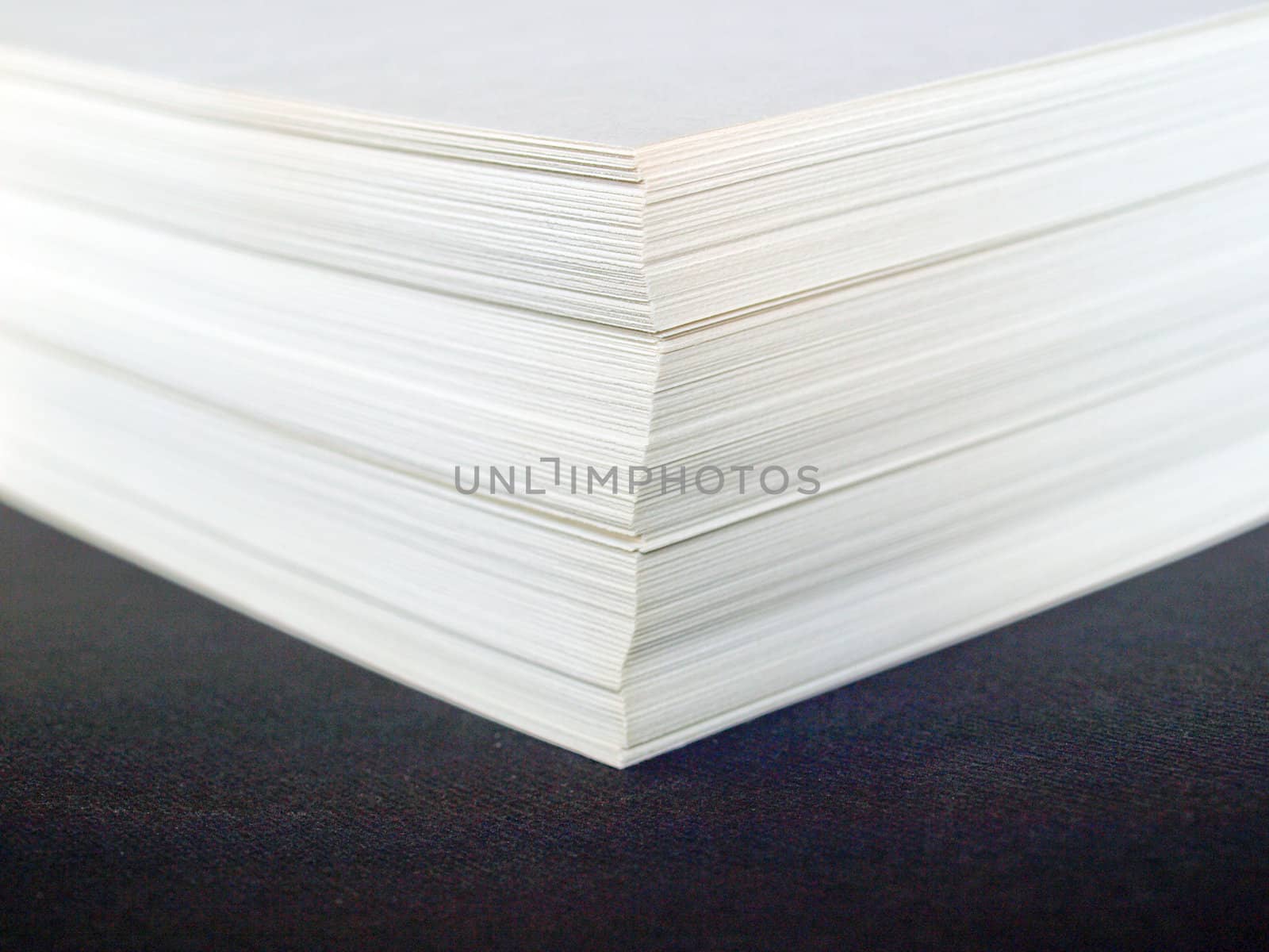 Blank sheets of A4 paper for office use
