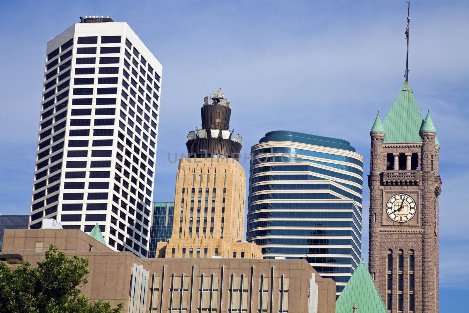 Colorful Buildings in Minneapolis by benkrut