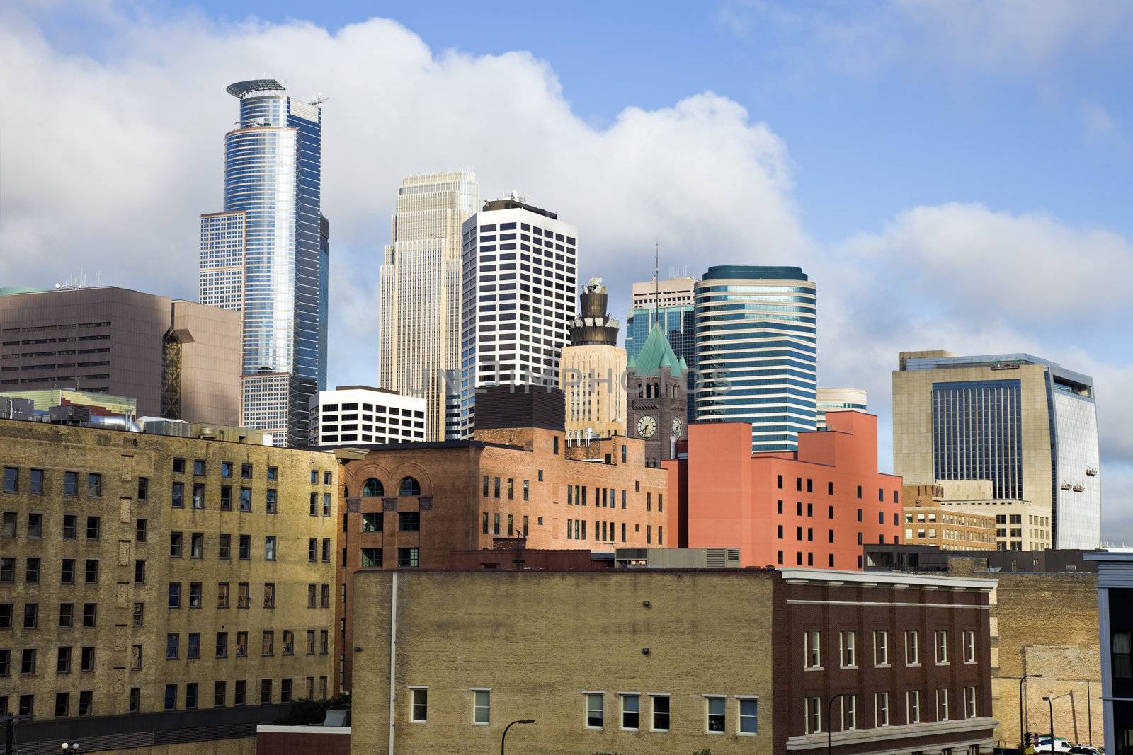 Colorful Buildings in Minneapolis, Minnesota.