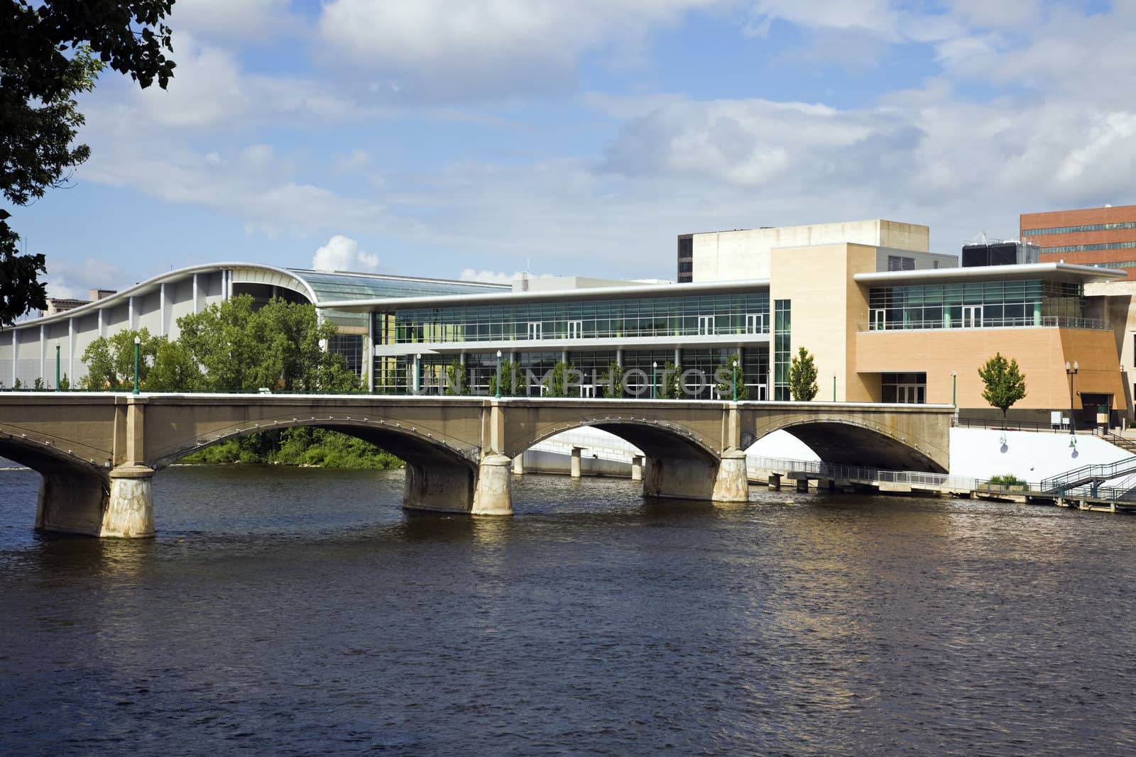 Bridge in Grand Rapids, Michigan, USA.