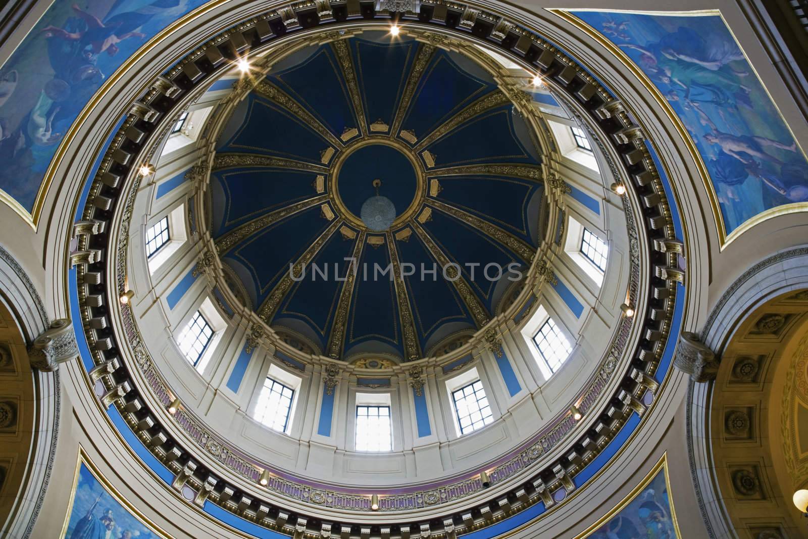 Dome of State Capitol of Minnesota in St. Paul.