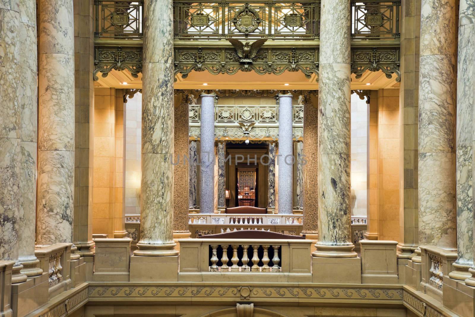 Interior of State Capitol of Minnesota in St. Paul.