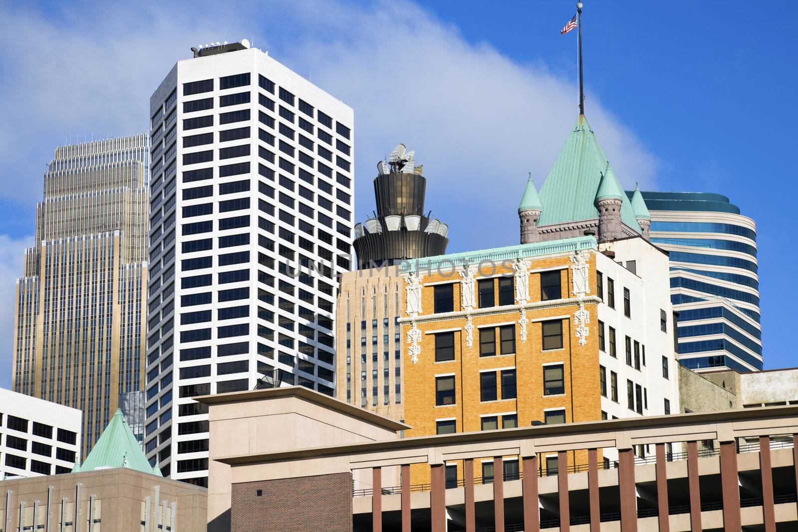 Colorful Buildings in Minneapolis by benkrut