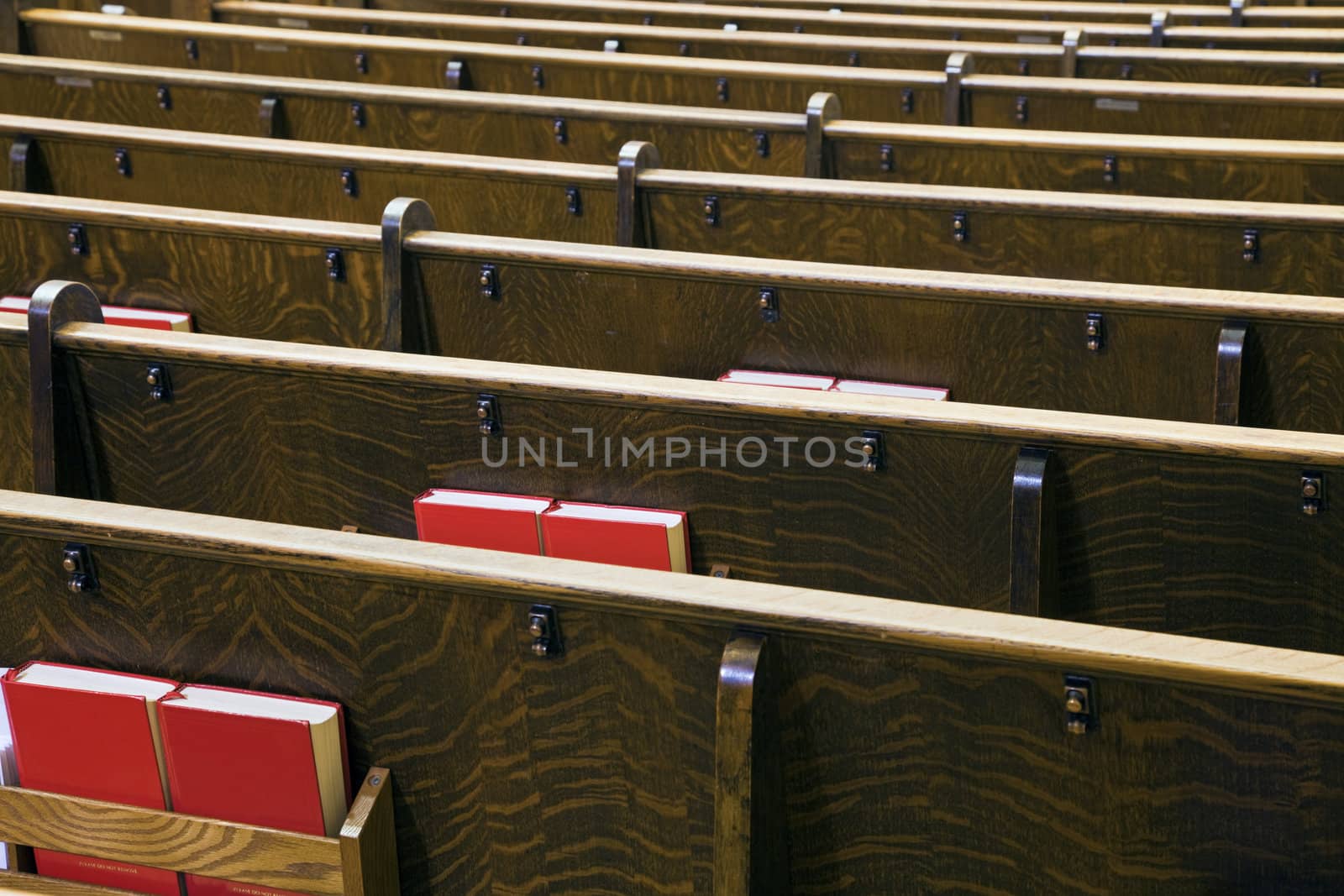 Benches in the church - seen in Minnesota, USA