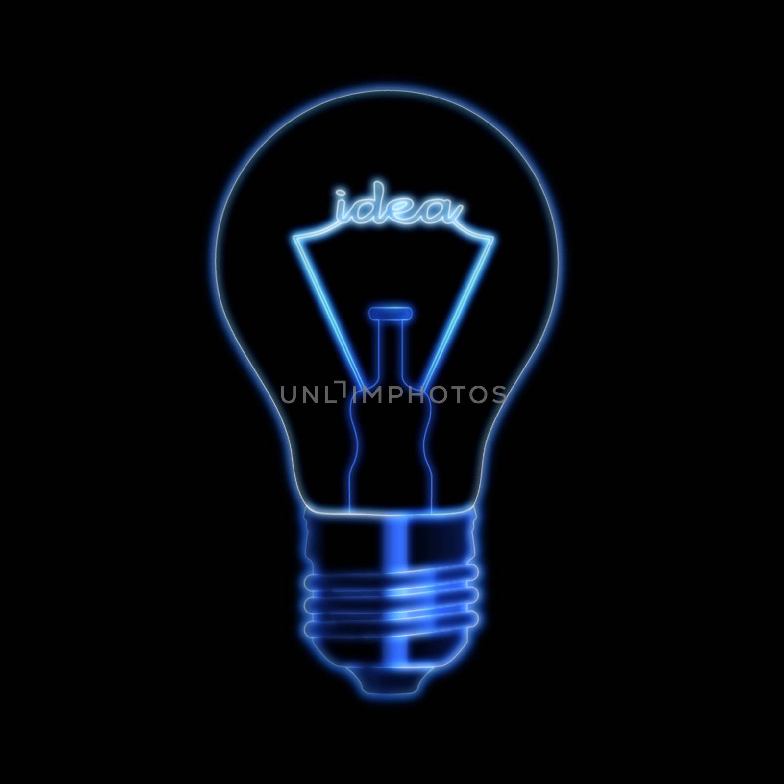 idea in bulb by marinini