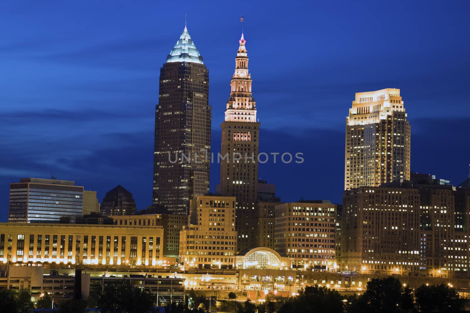 Cleveland, Ohio - seen late evening 