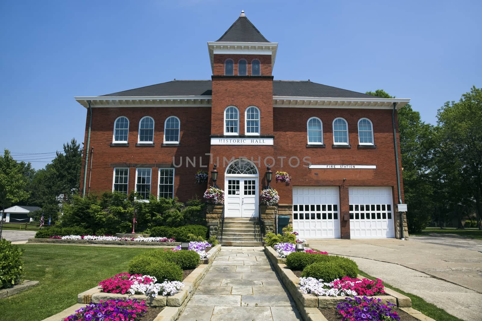 Historic Hall and Fire Station in Independence, Ohio