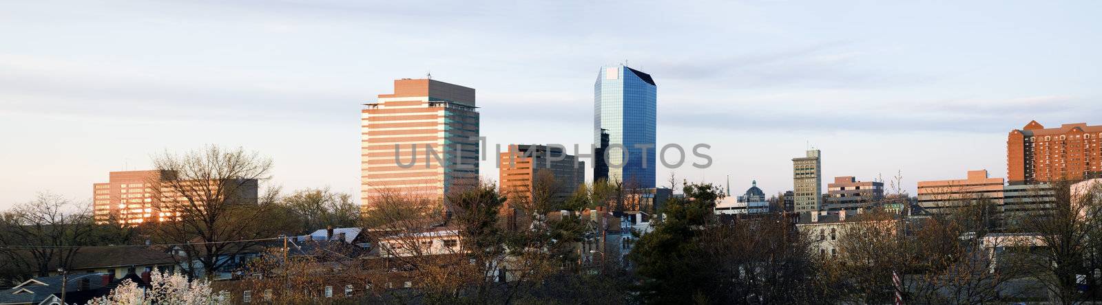 Panoramic Lexington, Kentucky, USA, North America.