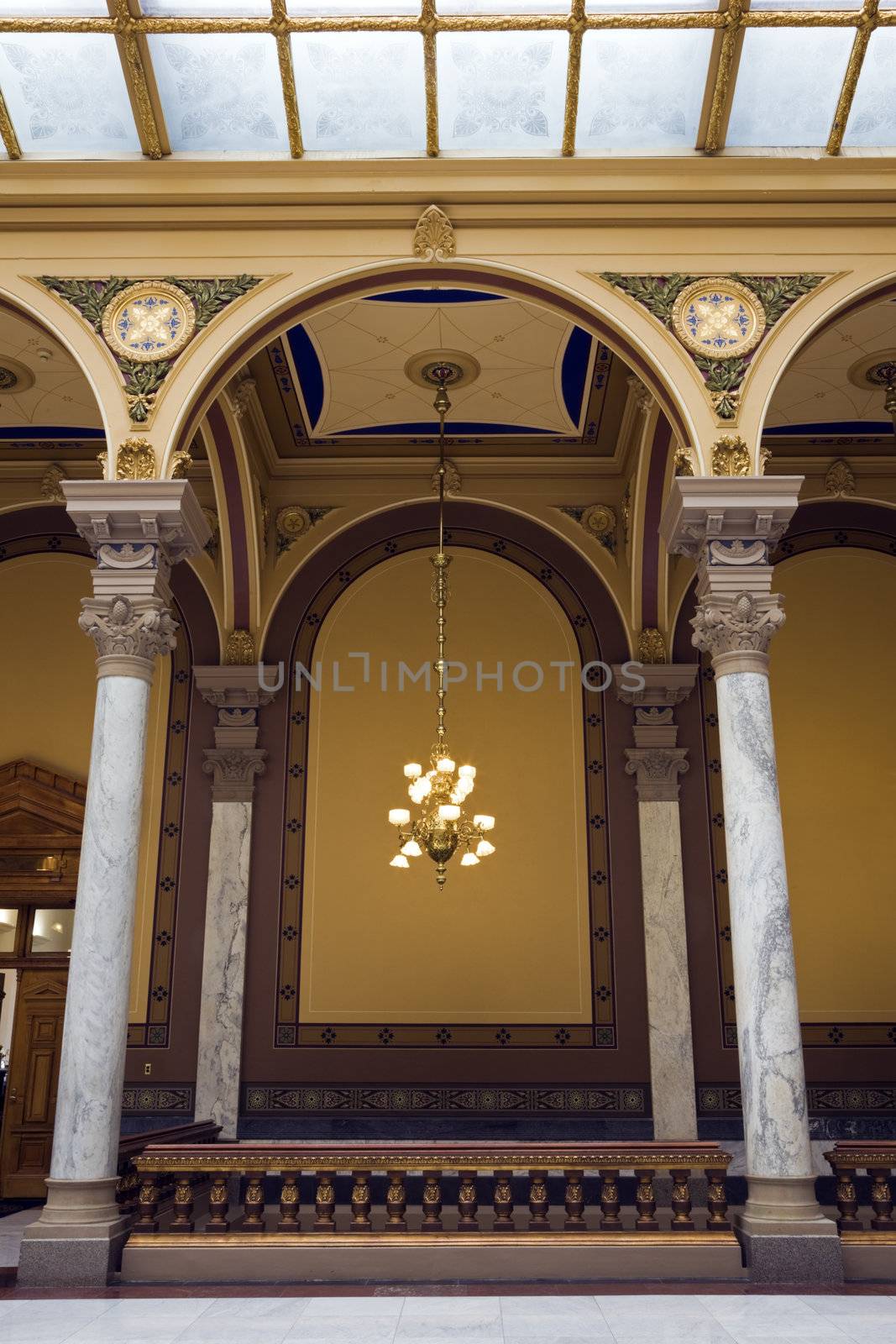 Interior of State Capitol in Indianapolis, Indialna.