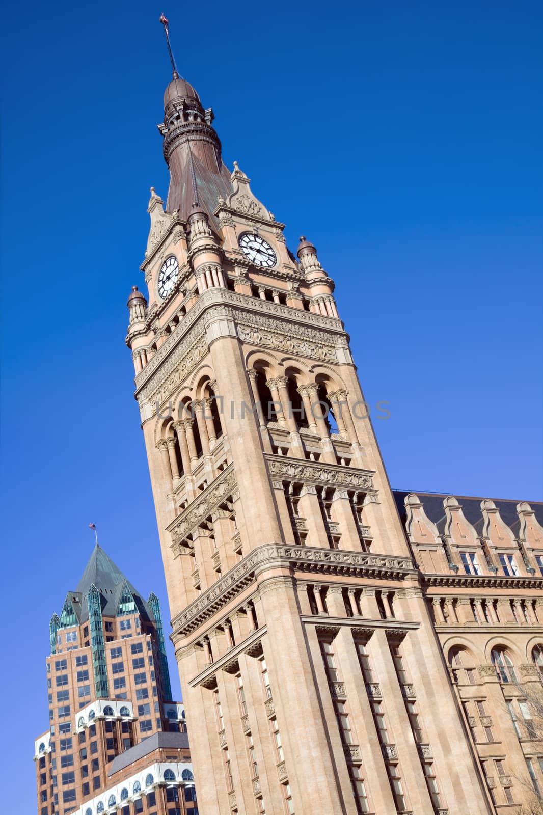 Old and New buildings in Milwaukee by benkrut