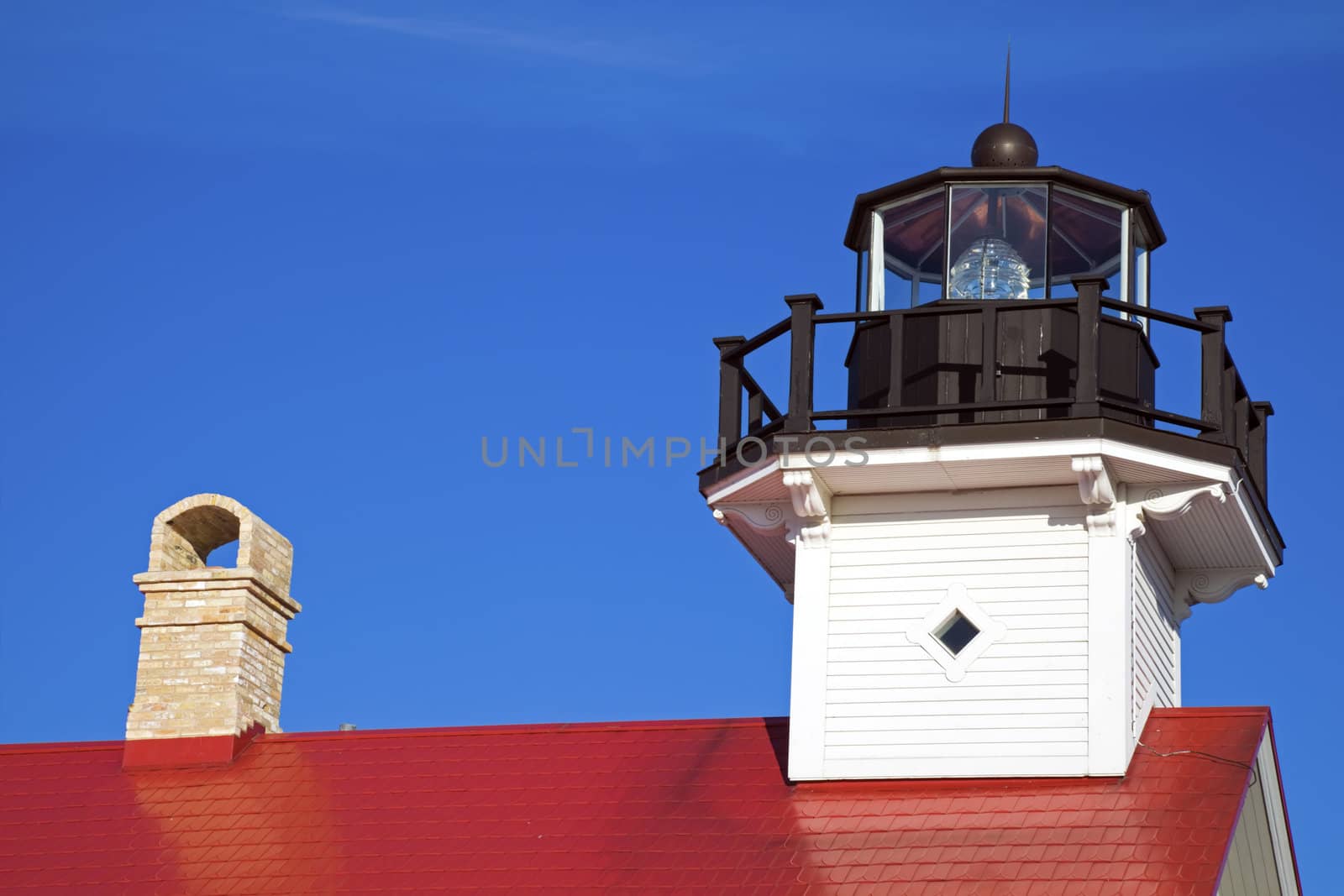 Port Washington Lighthouse, Wisconsin, USA.