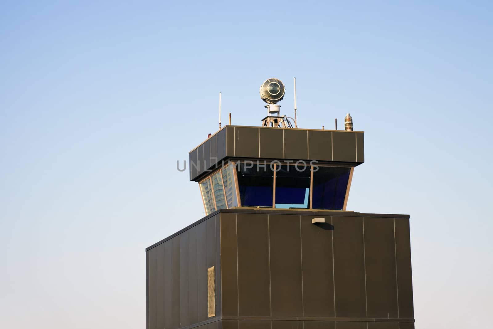 Control Tower - old airport in Chicago, Illinois.
