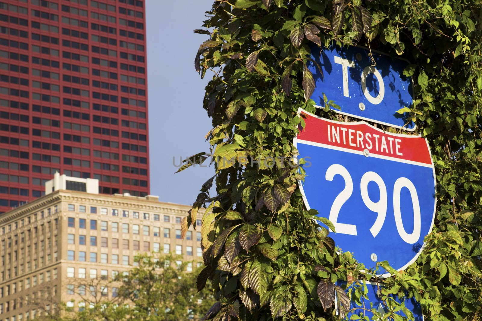 To Interstate 290 - seen in Chicago, Illinois.