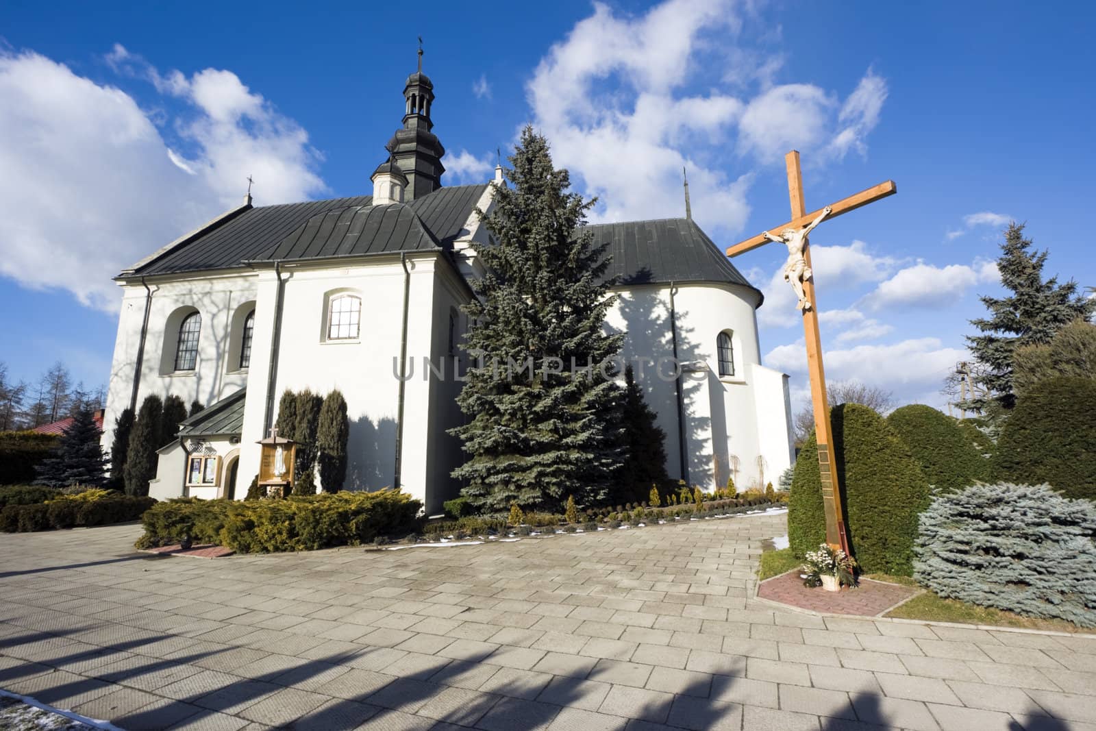 Church sw. Piotra i Pawla in Kije, Pincz�w County, Poland. Build in 1120.