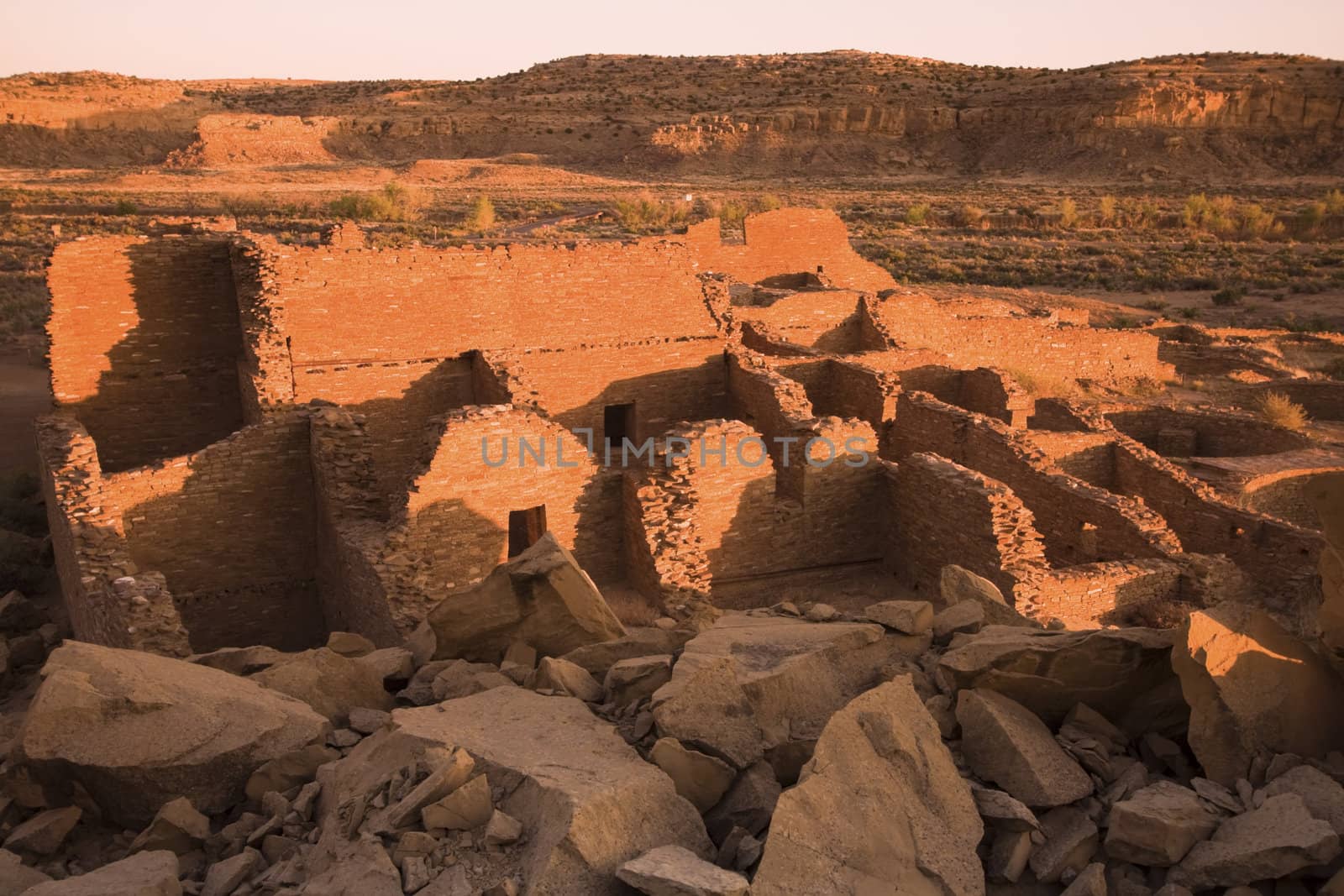 Ruins in Chaco Culture National Monument