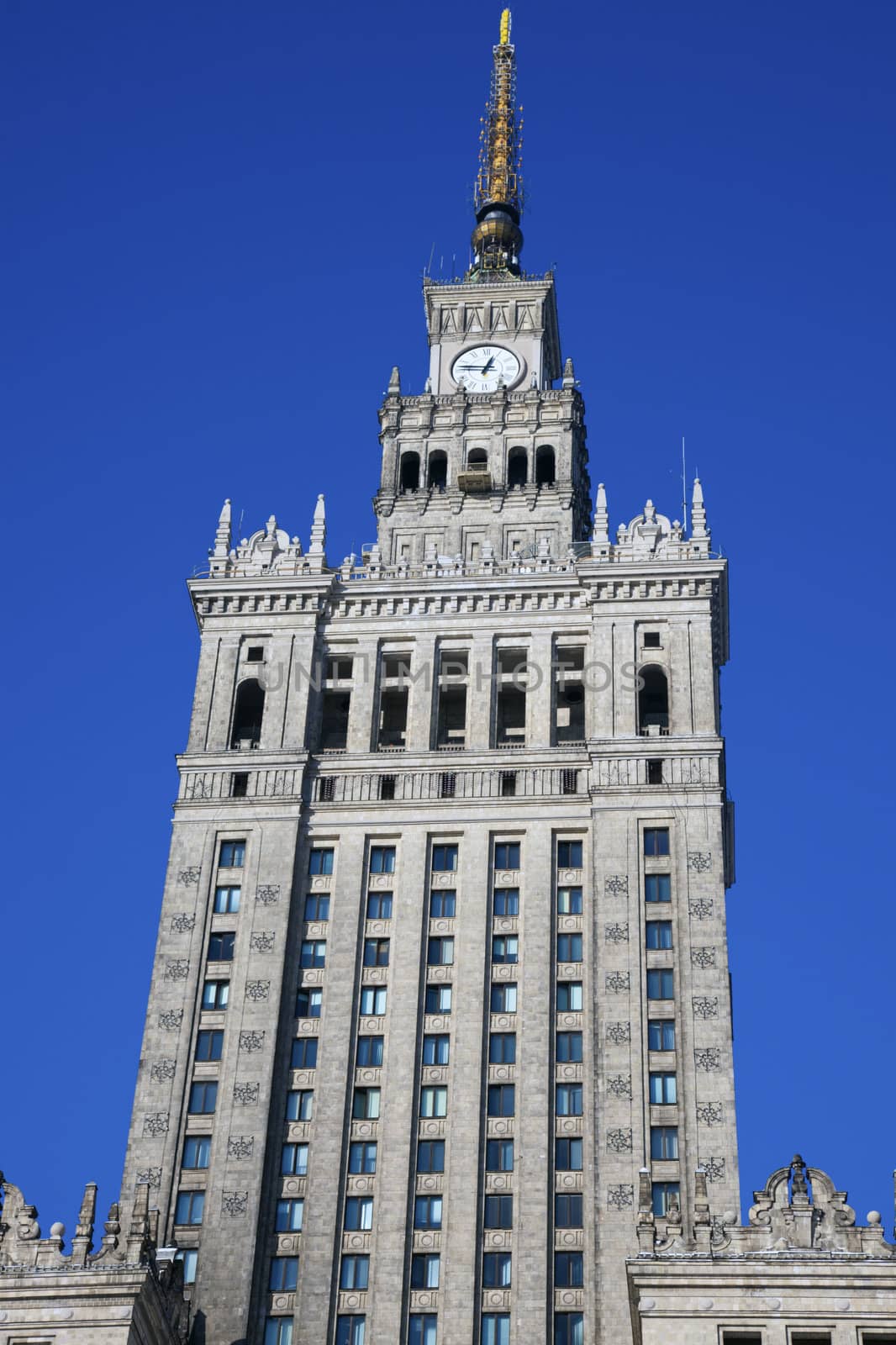 Palace of Culture and Science in Warsaw, Poland.