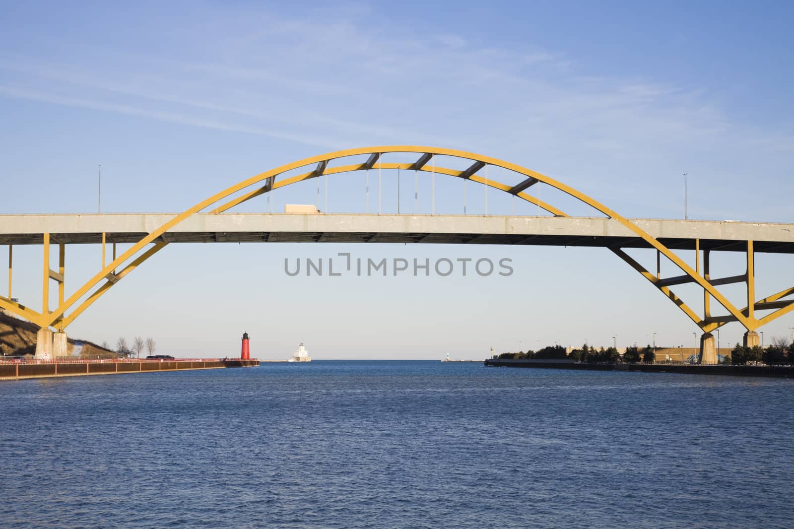 Bridge on Lake Freeway -  Milwaukee, Wisconsin.