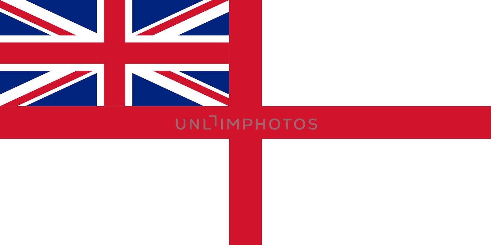 British Royal Navy ensign or flag in official colors.
