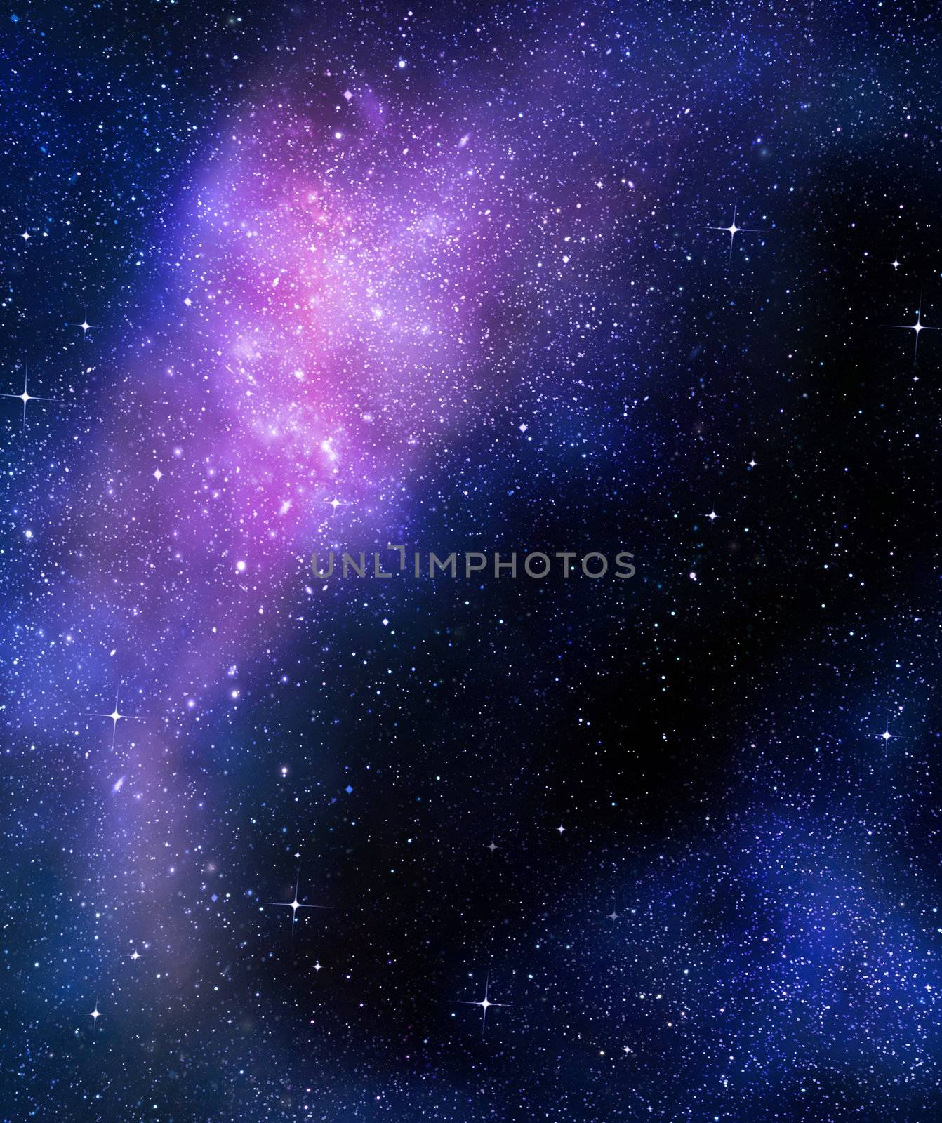 deep outer space background with stars and nebula