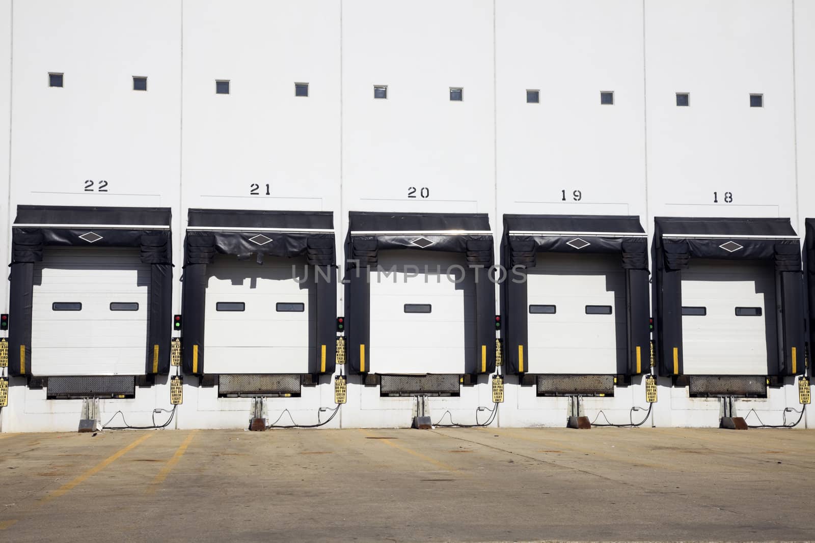 Empty Loading Dock - industrial district.