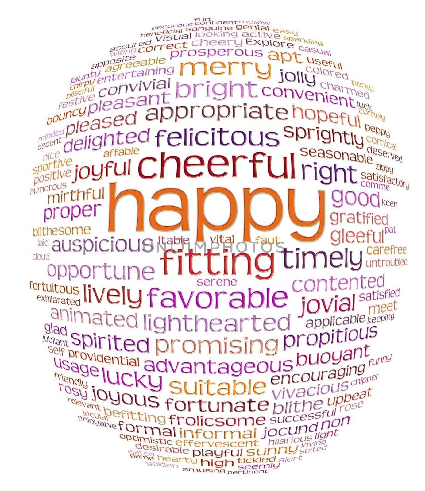 happy cheerful word cloud by clearviewstock