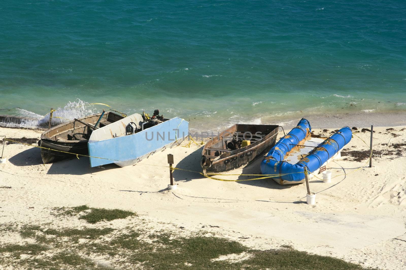 Boats of Cuban Immigrants by benkrut