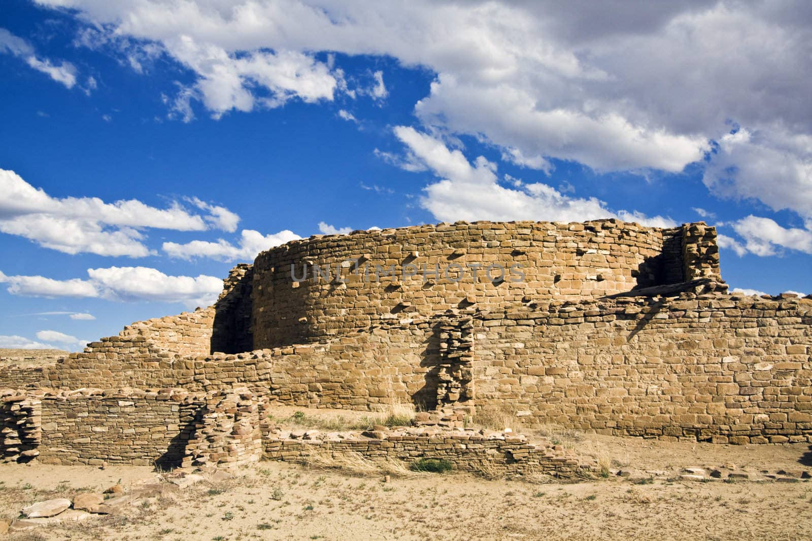 Ruins in Chaco Culture National Monument