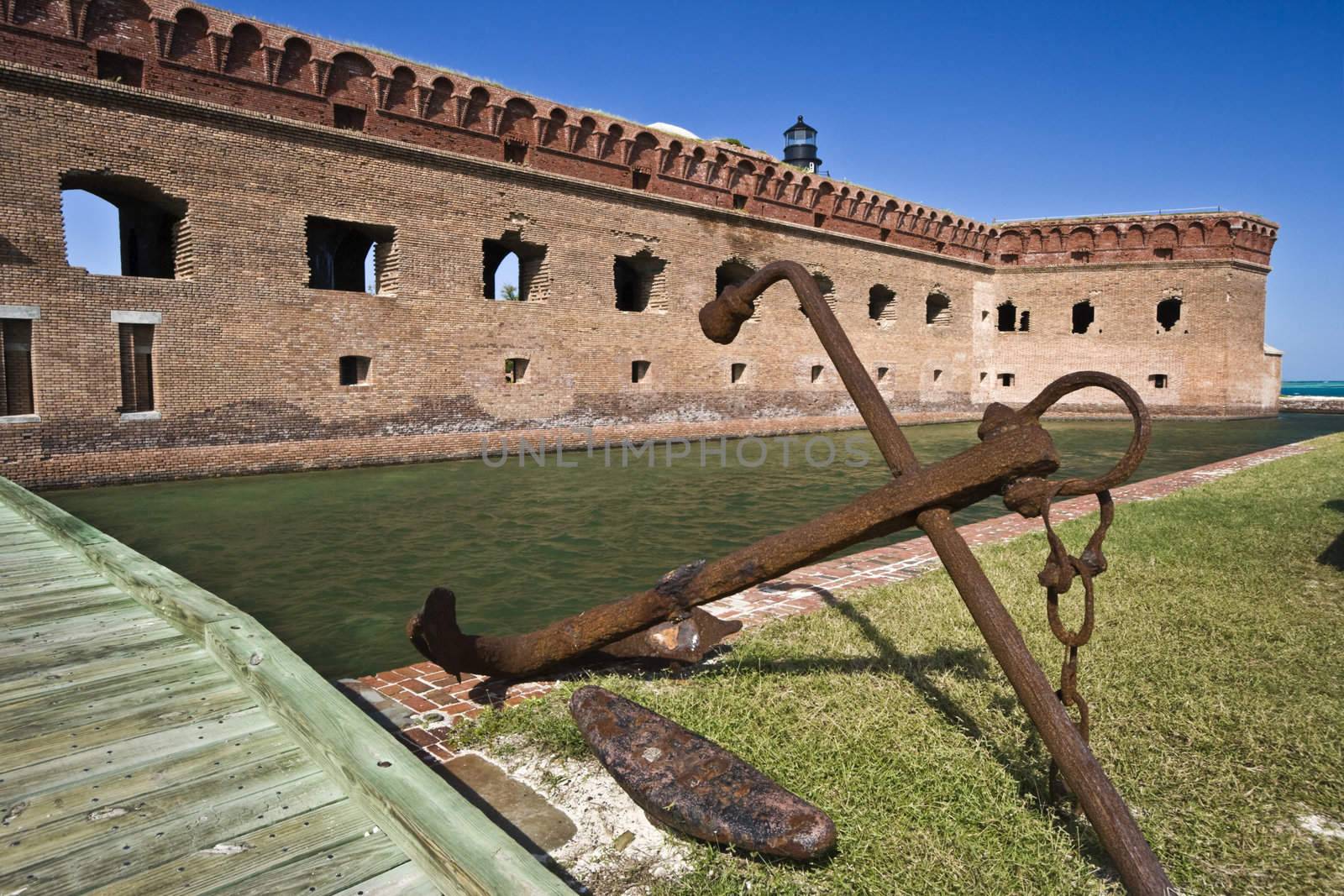 Anchor by Fort Jefferson by benkrut