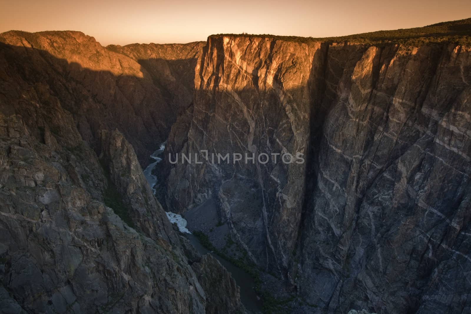 Suset in Black Canyon of the Gunnison, Colorado