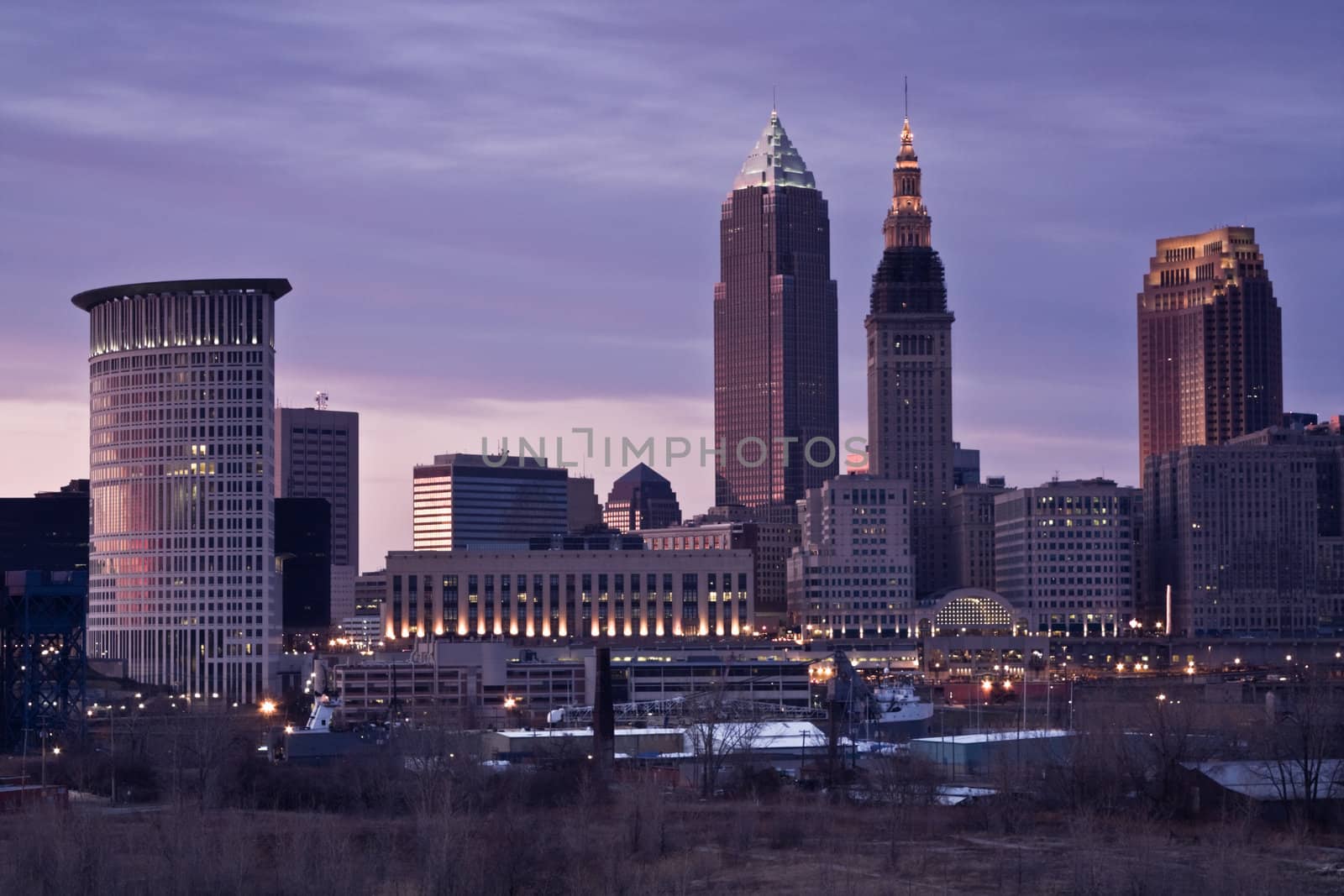 Colorful Evening in Cleveland by benkrut