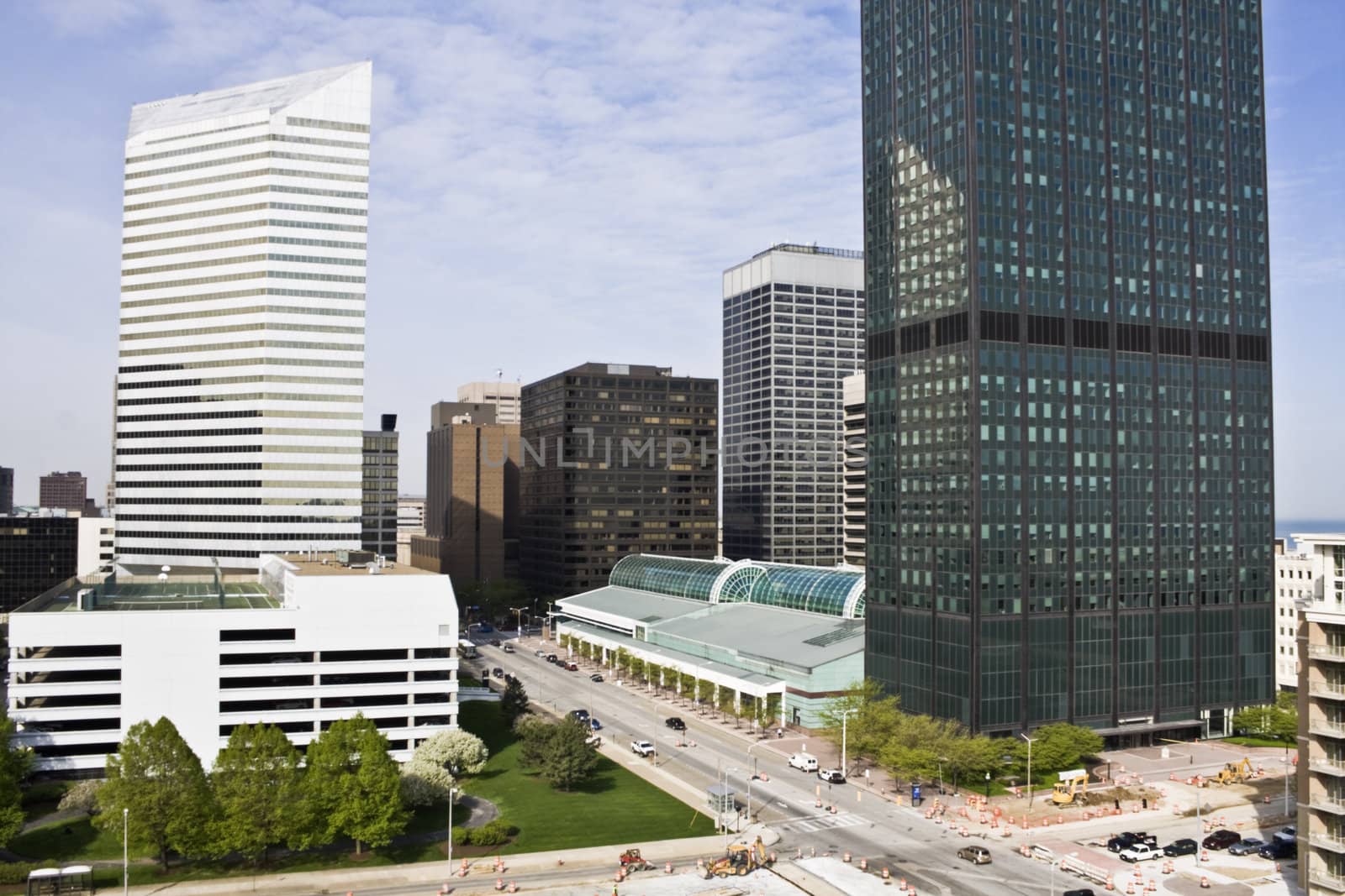 Buildings in Downtown Cleveland, Ohio.