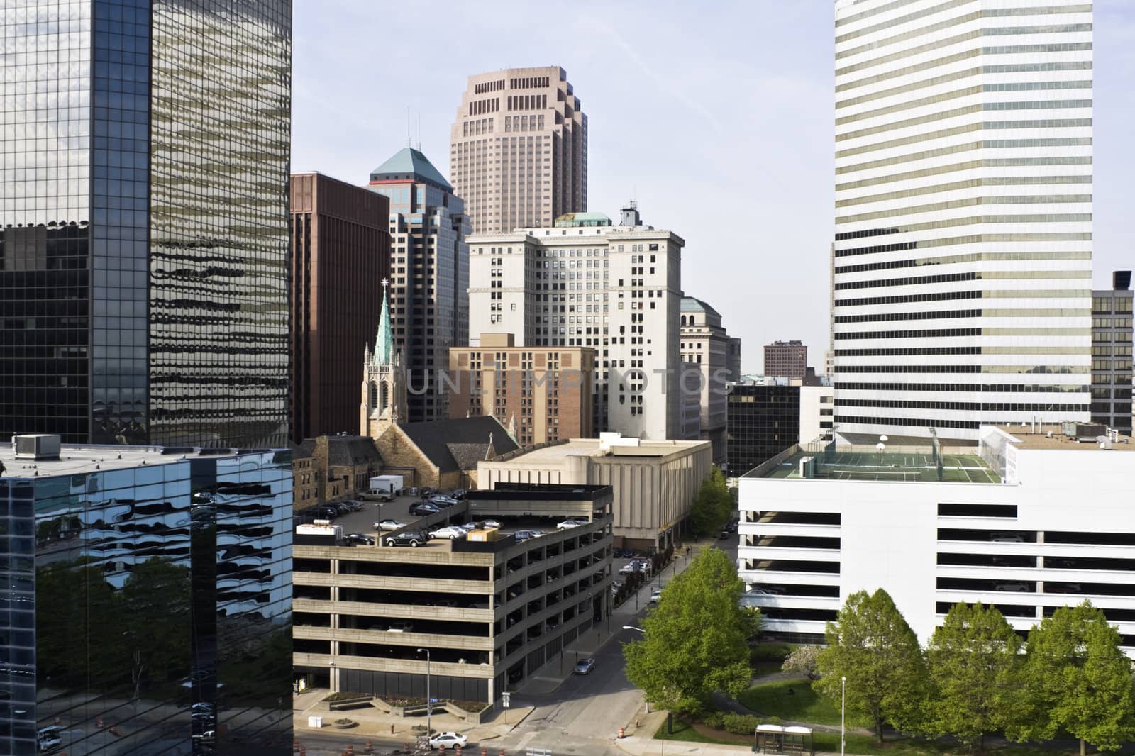 Buildings in Downtown Cleveland, Ohio.