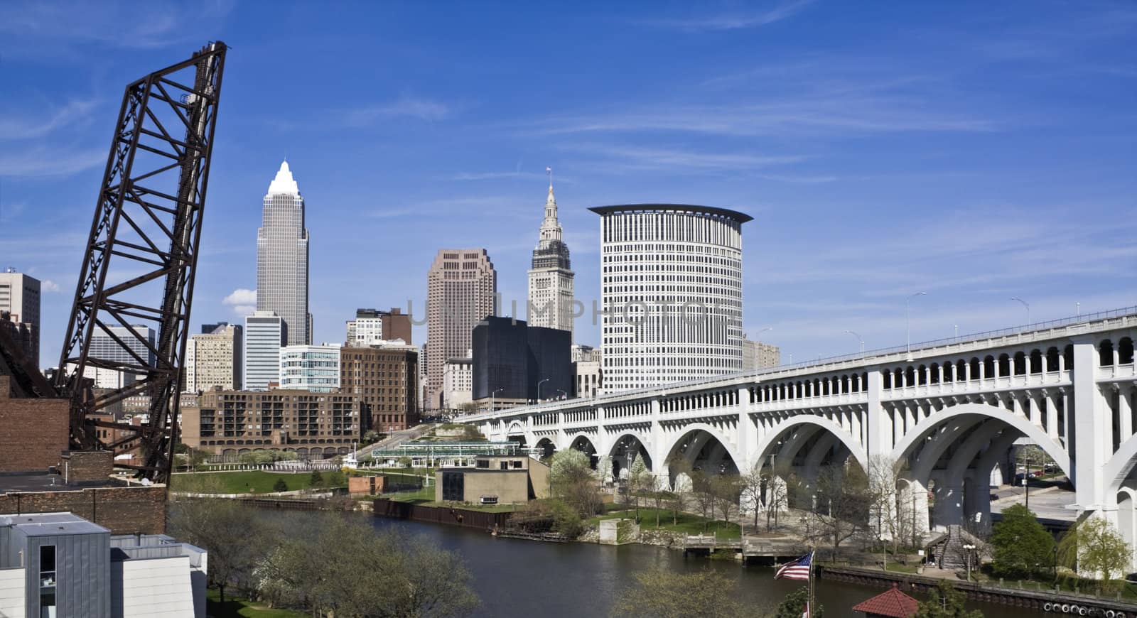 Downtown Cleveland - seen during late autumn.