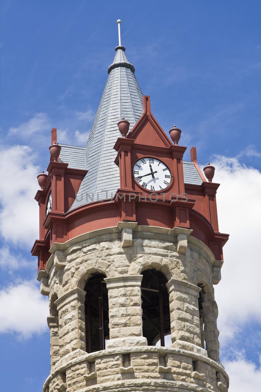 Clock Tower in Stoughton, Wisconsin
