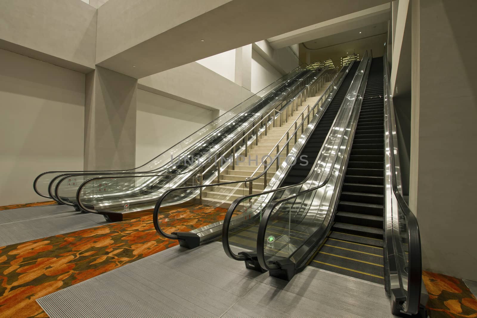 Convention Center Stairs and Escalators 2 by Davidgn