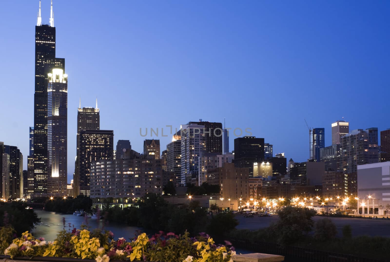 Evening in Chicago - seen from south side