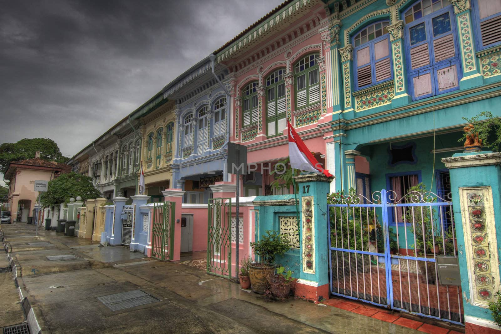 Historic Colorful Peranakan House 3 by Davidgn