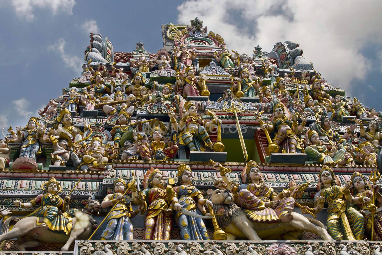 Sri Veeramakaliamman Hindu temple Singapore by Davidgn