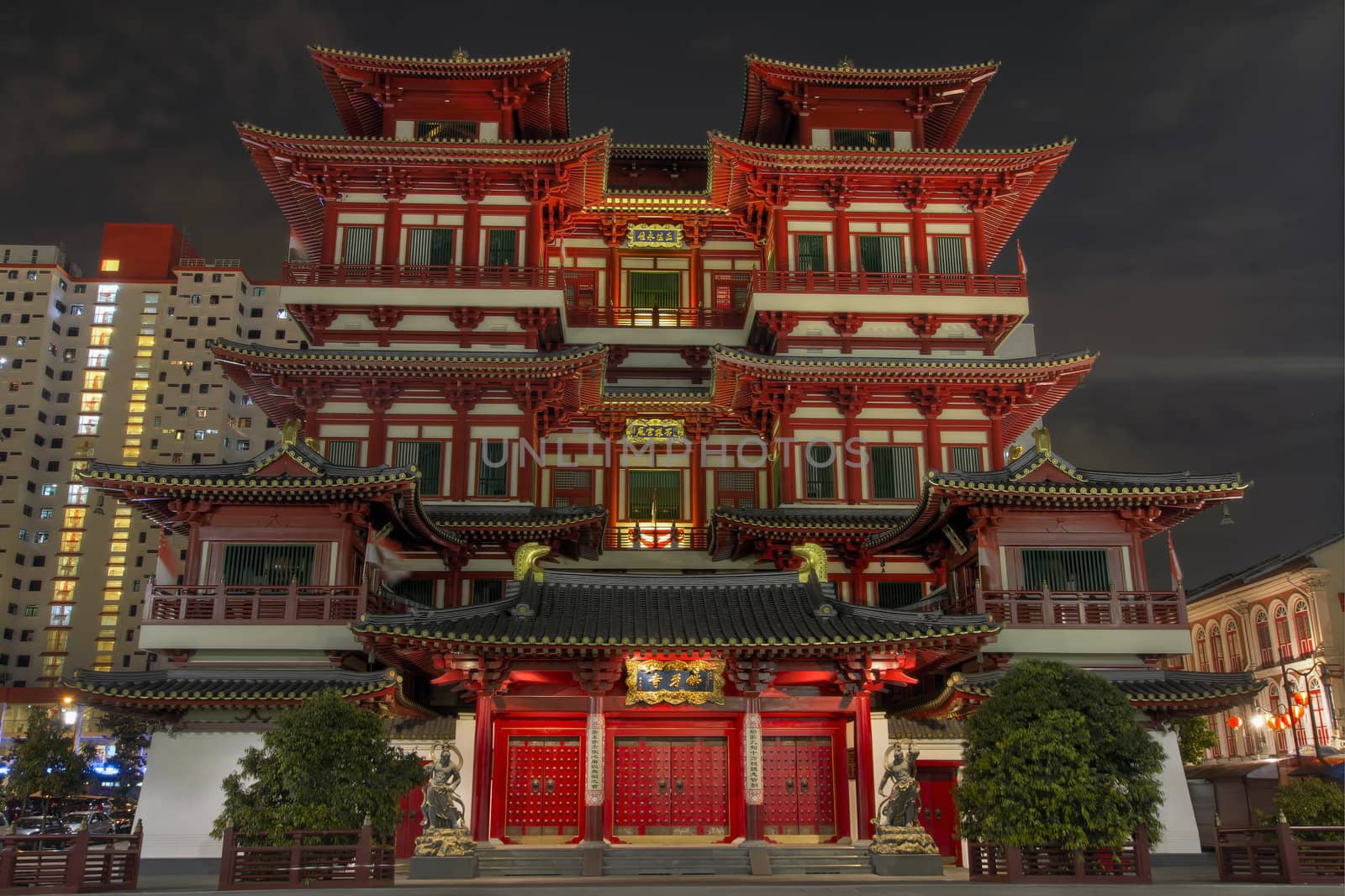 Buddha Tooth Relic Chinese Temple by Davidgn