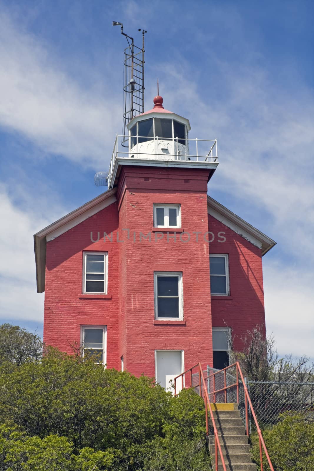 Marquette Harbor Lighthouse in Michigan