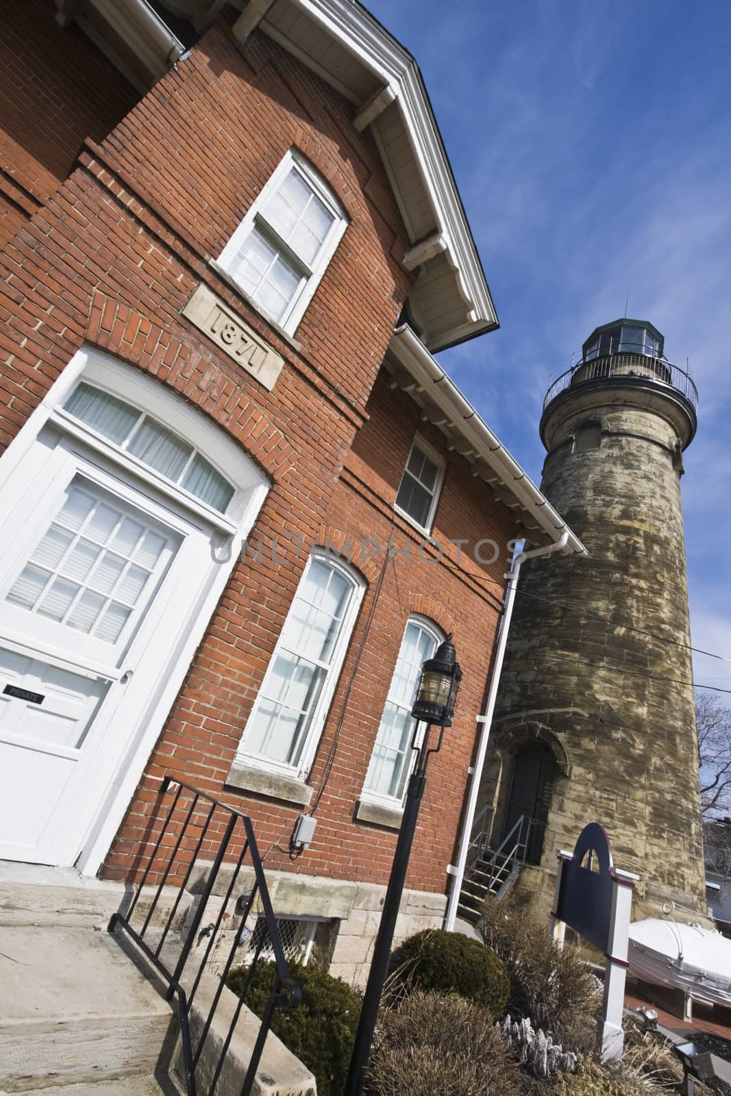 Old Lighthouse in Fairport, Ohio.