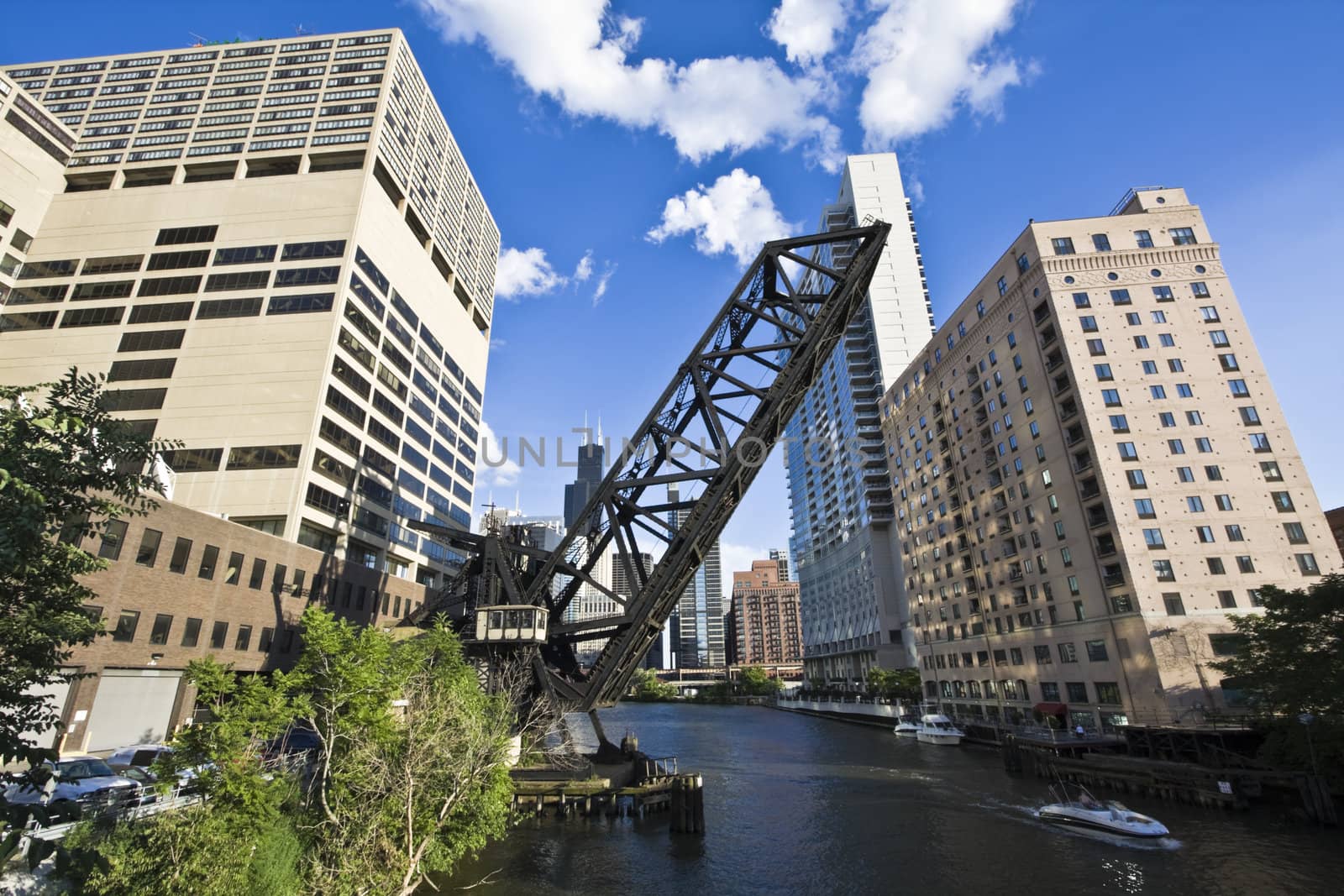 Bridge in Downtown Chicago, IL.